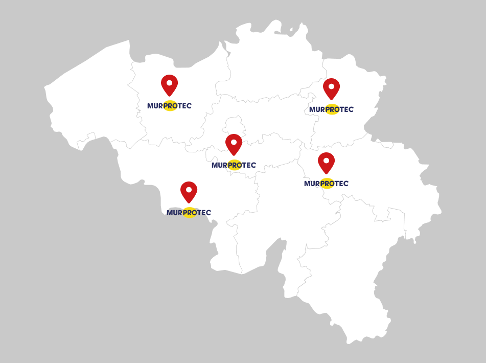 Kaart met locaties van de specialisten