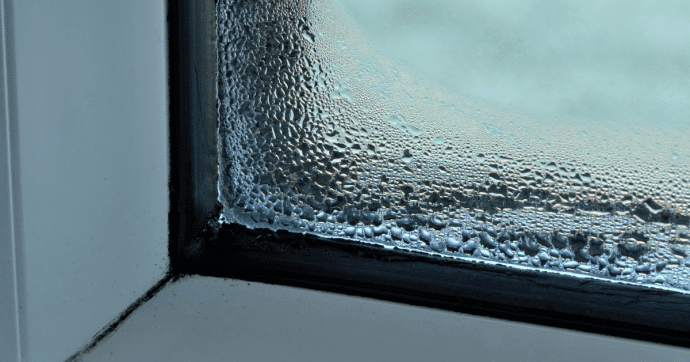 Condensation sur une fenêtre