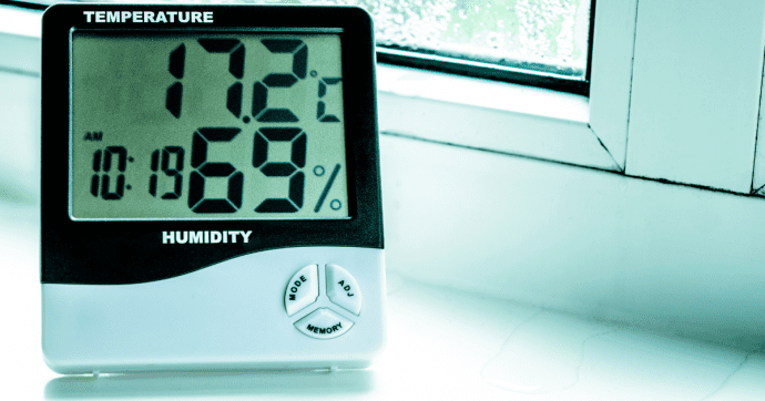 Une hygrométrie élevée sur le long terme peut entraîner la formation de moisissures et de condensation
