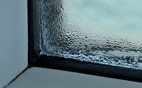 Condensation sur une fenêtre