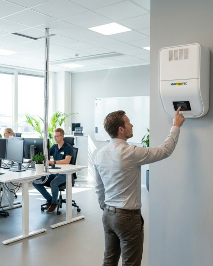 Un système CTA est installé dans un espace de bureaux