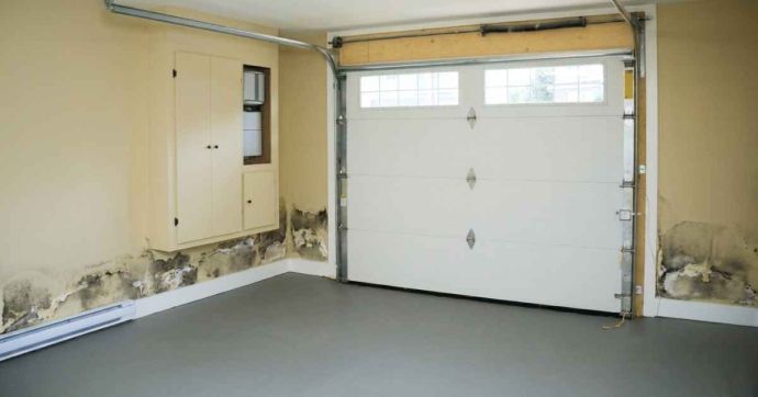 Apparition de moisissures dans le garage 